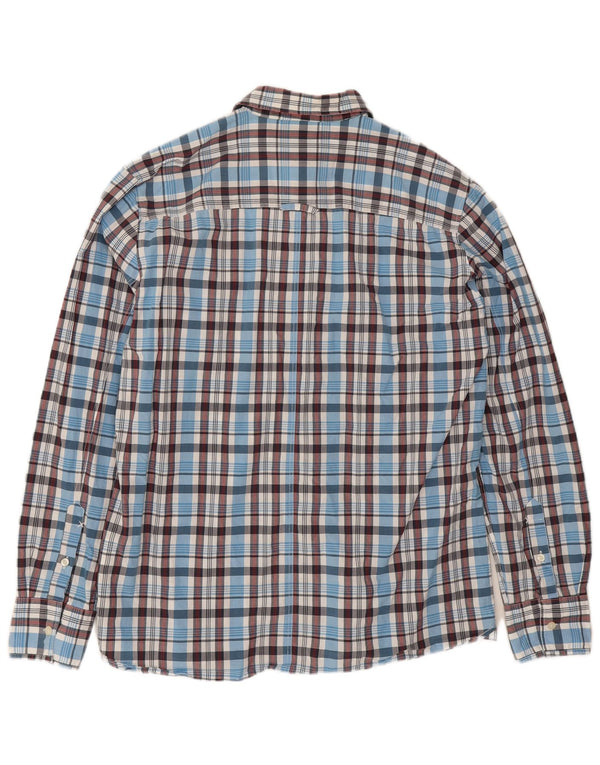 Lee Herrenhemd 2XL, blau kariert, Baumwolle
