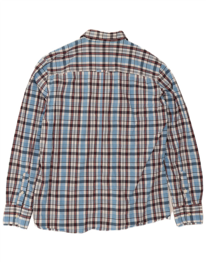 Lee Herrenhemd 2XL, blau kariert, Baumwolle