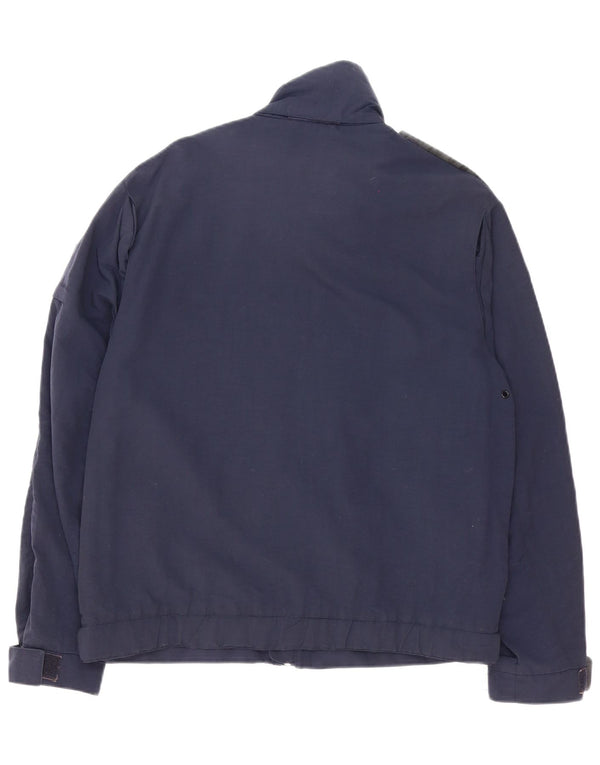 Gas Herren Utility Jacke UK 36 Small Marineblau Polyester