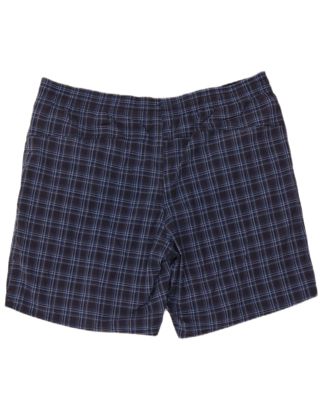 Adidas Herren-Badeshorts, groß, blau kariert, Polyester