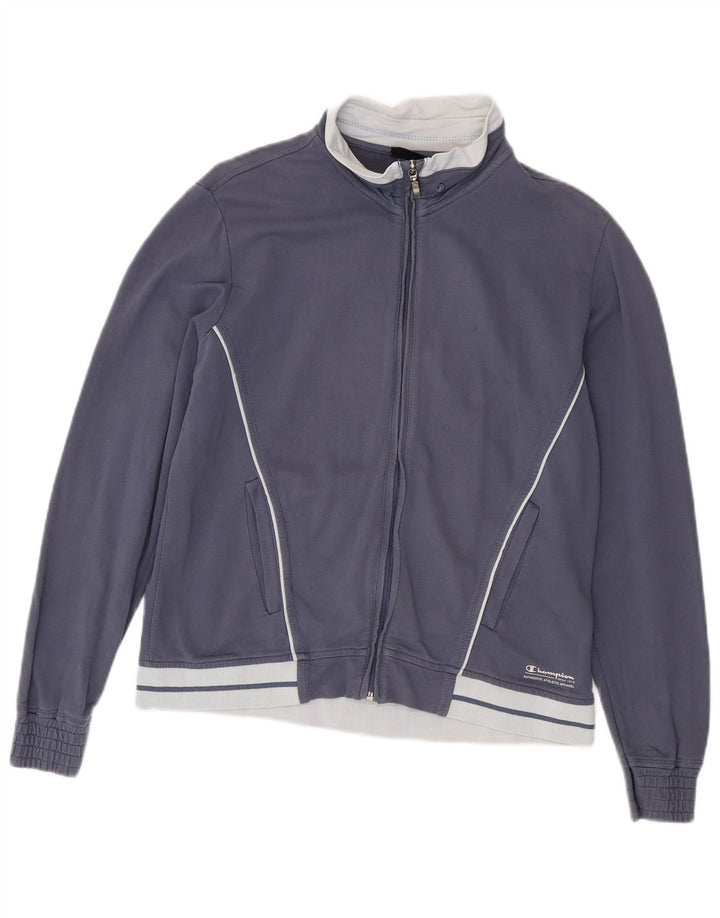 Champion Damen-Trainingsanzug-Top-Jacke, UK 14, mittleres Marineblau, Farbblock