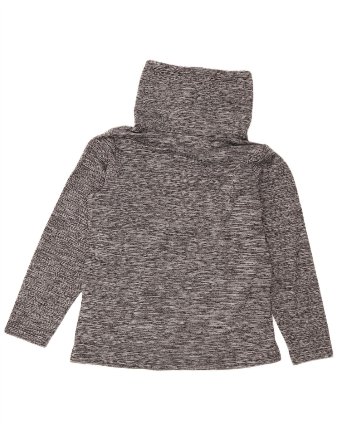 Columbia Damen Top Langarm UK 14 Mittelgrau geflecktes Polyester