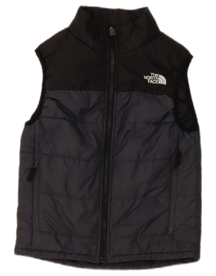 Wattierte Weste für Jungen von The North Face, 7–8 Jahre, Größe S, Grau, Colourblock-Polyester