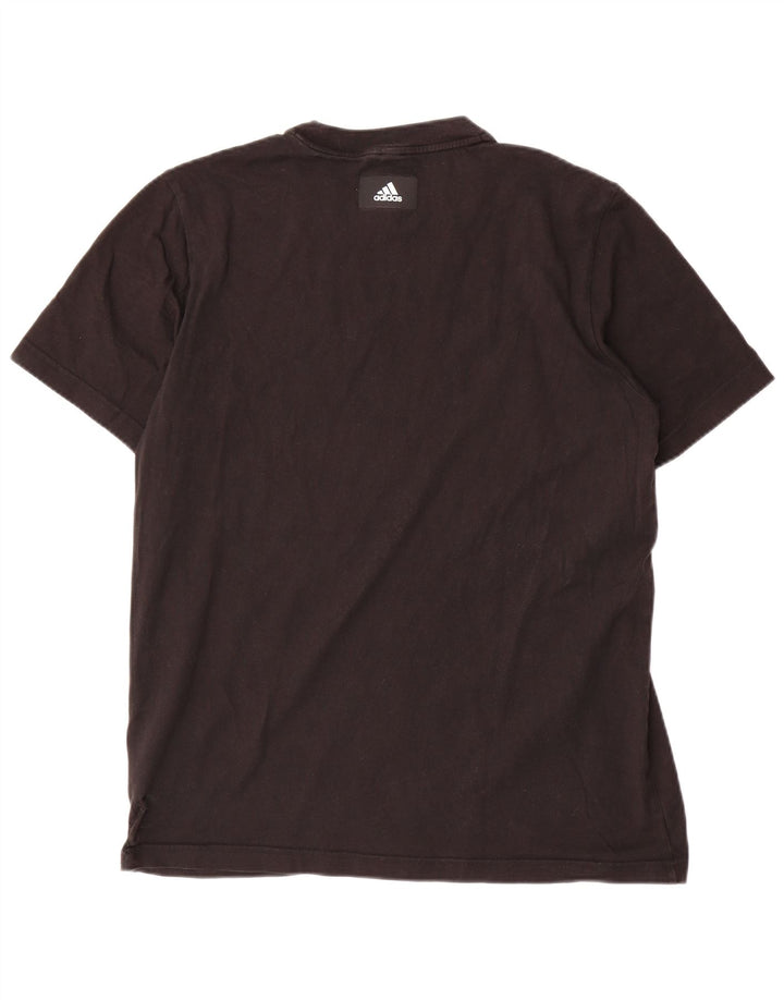 Adidas Herren Grafik T-Shirt Top Medium Schwarz Baumwolle