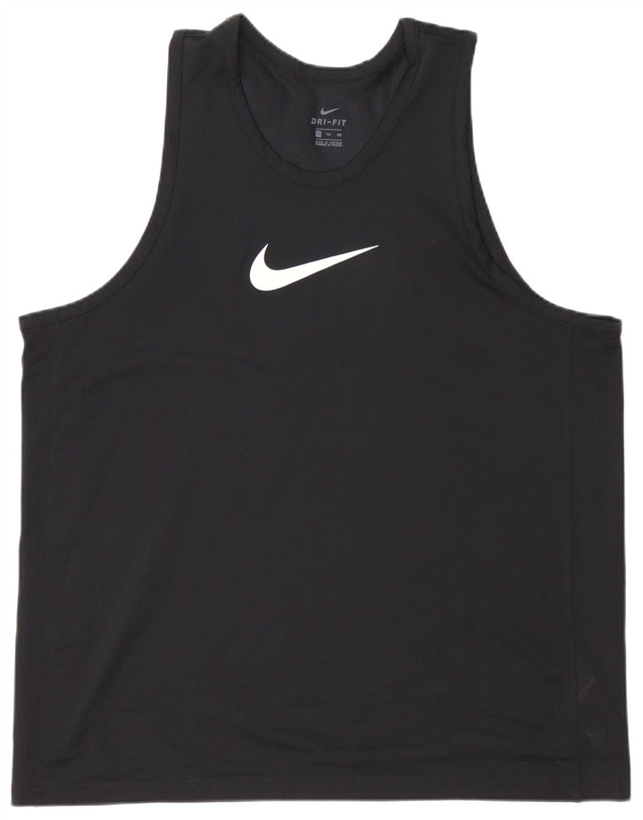 Nike Herren Dri Fit Weste Top 2XL Schwarz Polyester