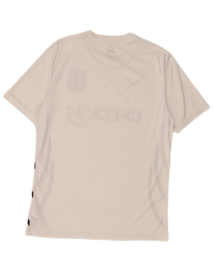 Puma Damen Grafik-T-Shirt-Oberteil Mittelweißes Polyester
