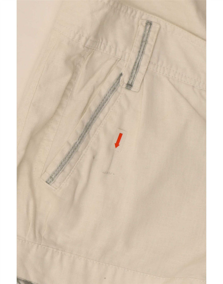 Diesel Damen Hotpants W28 Mittelweißes Leinen