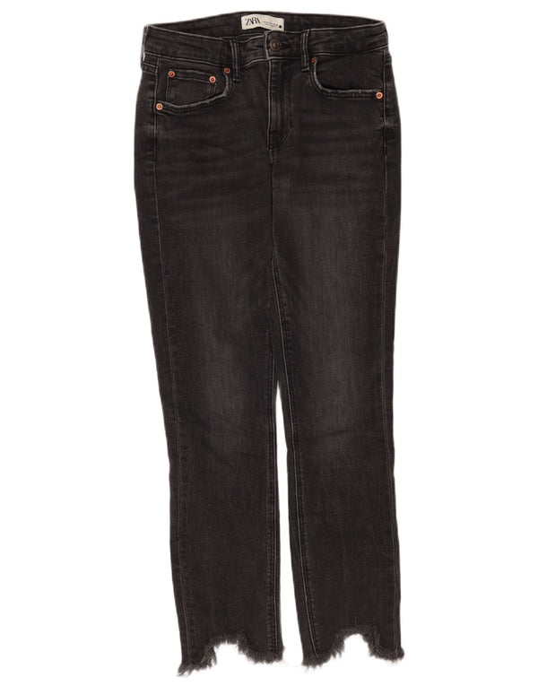 Zara Damen Slim Jeans EU 36 XS W26 L26 Schwarz
