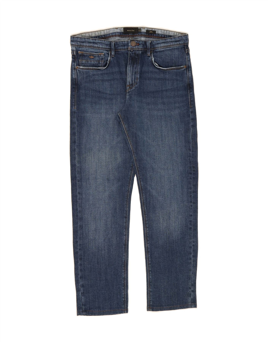 MASSIMO DUTTI Mens Slim Jeans EU 42 Large W32 L27 Blue Cotton Vintage Massimo Dutti and Second-Hand Massimo Dutti from Messina Hembry 