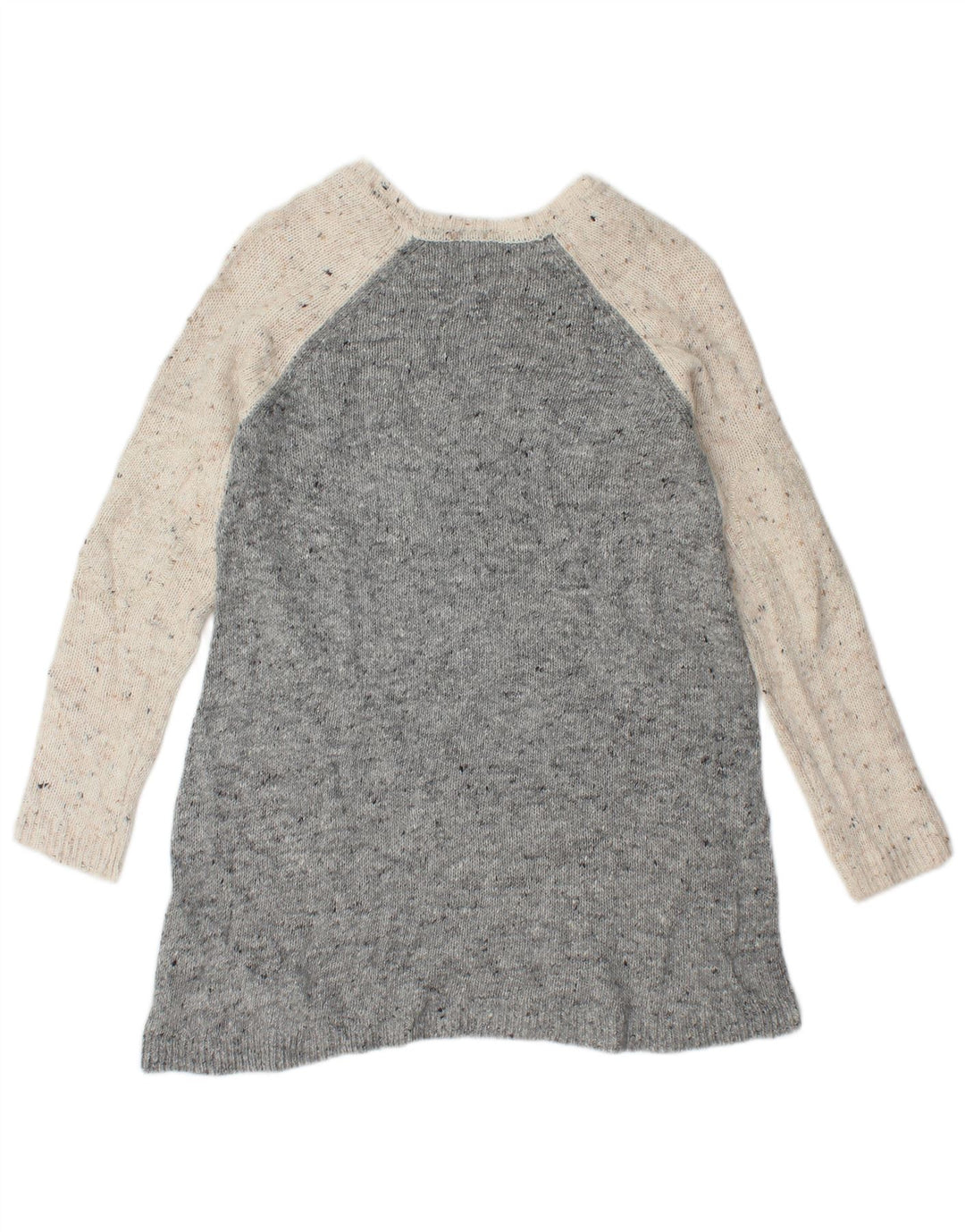 Marks & Spencer Damen-Pullover mit Rundhalsausschnitt, Gr. 10, Größe S, Grau meliert