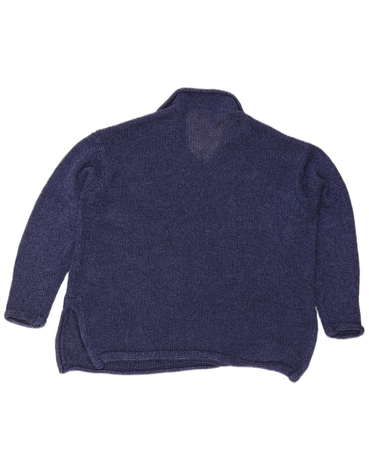 Marks & Spencer Damen-Pullover mit Polokragen, Gr. 12, mittleres Marineblau