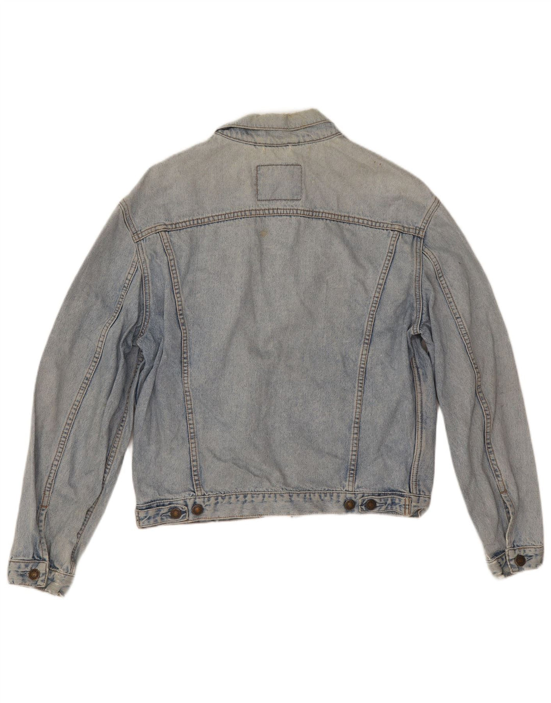 Levi's Herren Jeansjacke UK 38 Mittelblaue Baumwolle