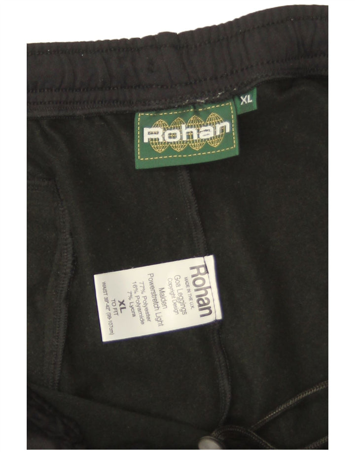 Rohan Herren-Trainingshose XL, schwarzes Polyester