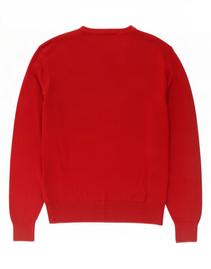 North Sails Herren-Pullover mit Rundhalsausschnitt, XL, rote Baumwolle