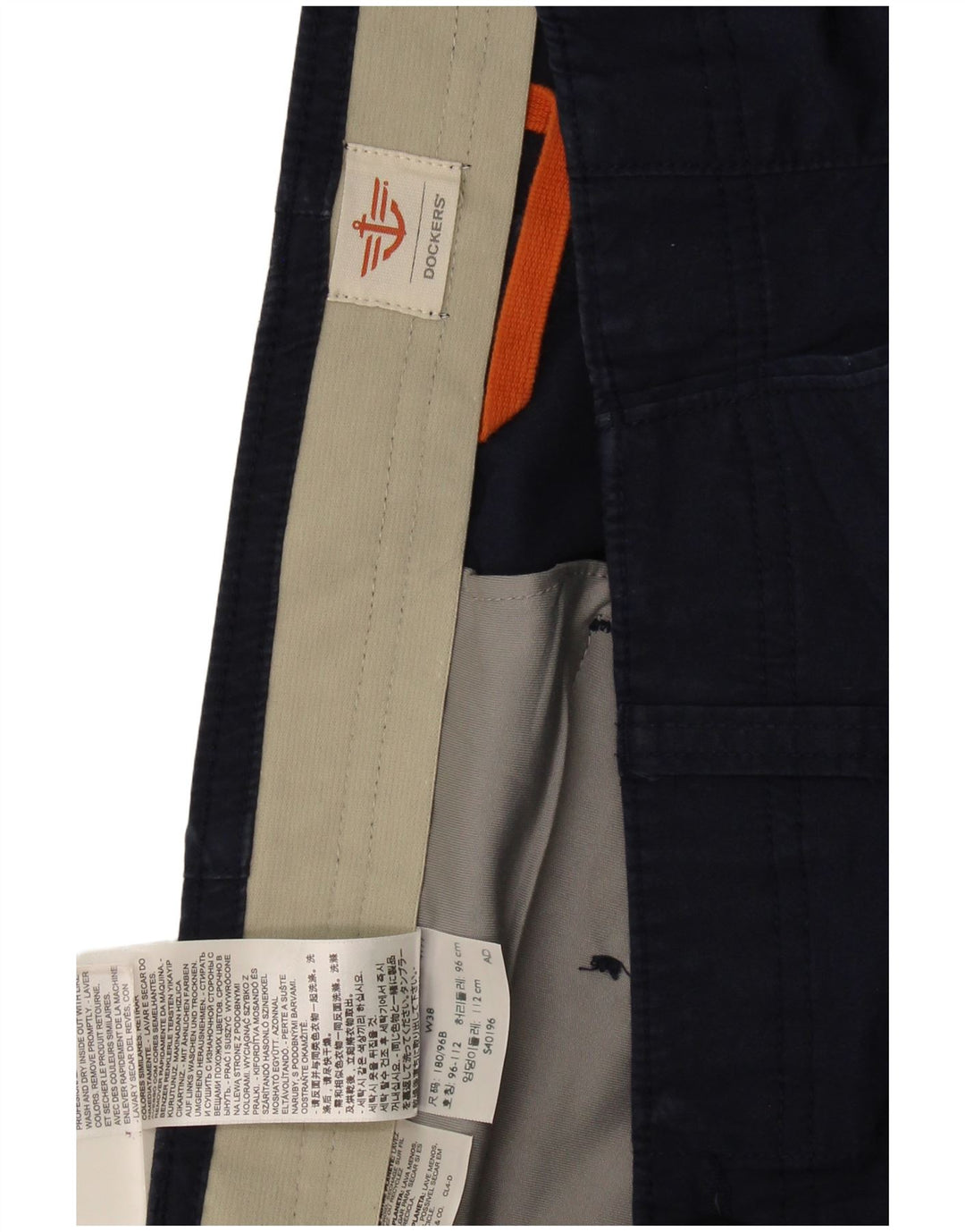 Dockers Herren Chino-Shorts W38 XL Marineblaue Baumwolle