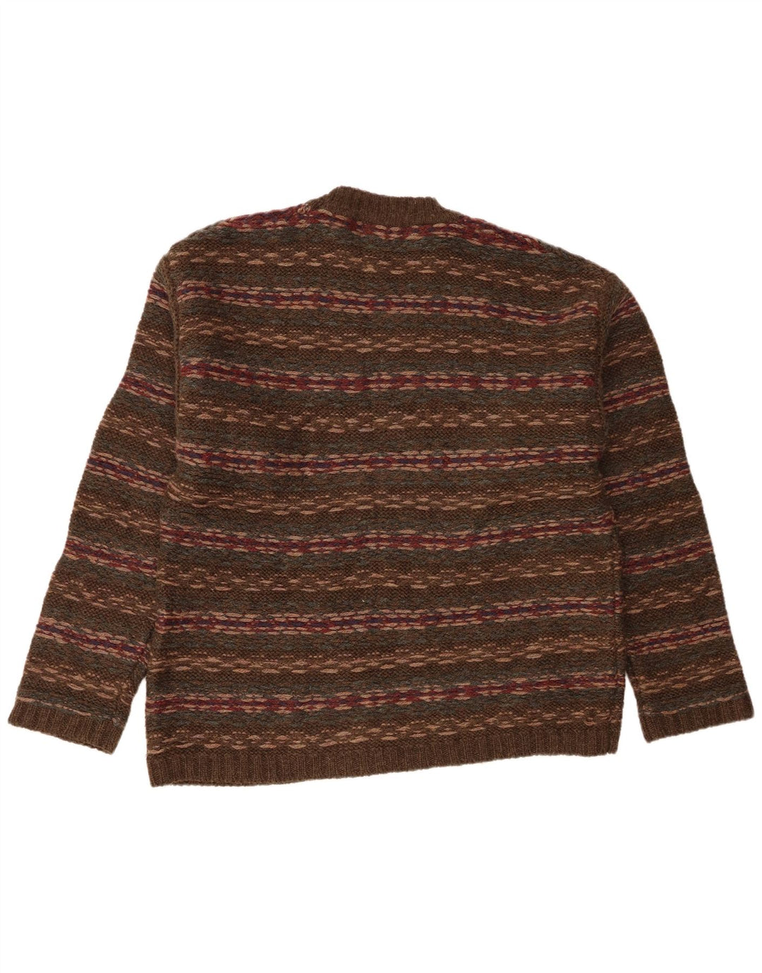 Eddie Bauer Herren-Pullover mit Rundhalsausschnitt, reguläre Passform, groß, Khaki, gestreift