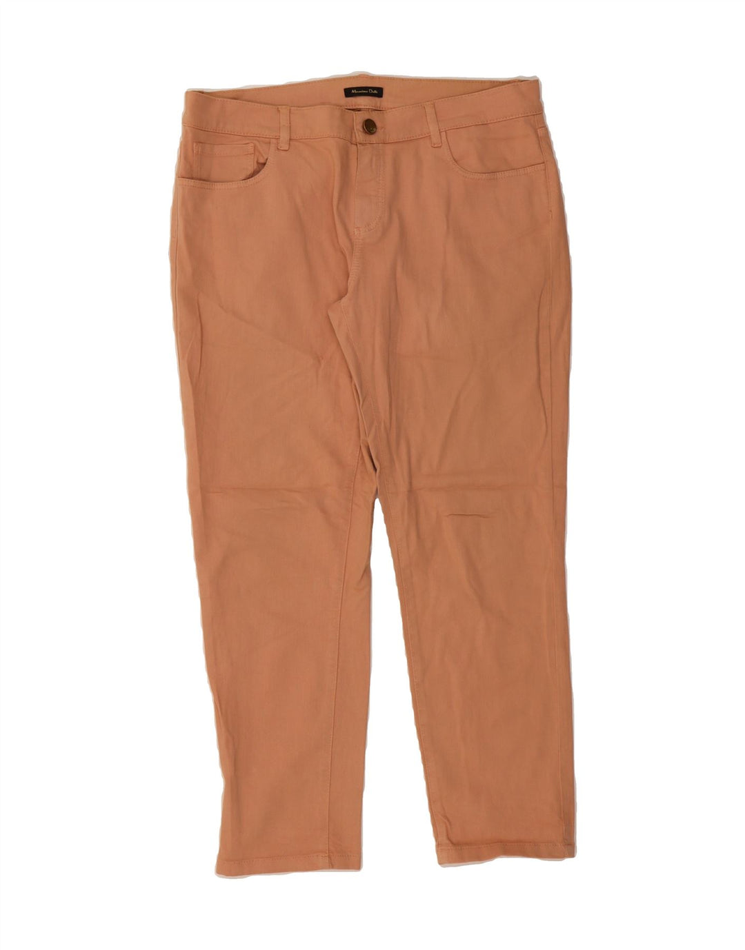 MASSIMO DUTTI Womens Slim Casual Trousers EU 40 Medium W32 L26 Brown Vintage Massimo Dutti and Second-Hand Massimo Dutti from Messina Hembry 