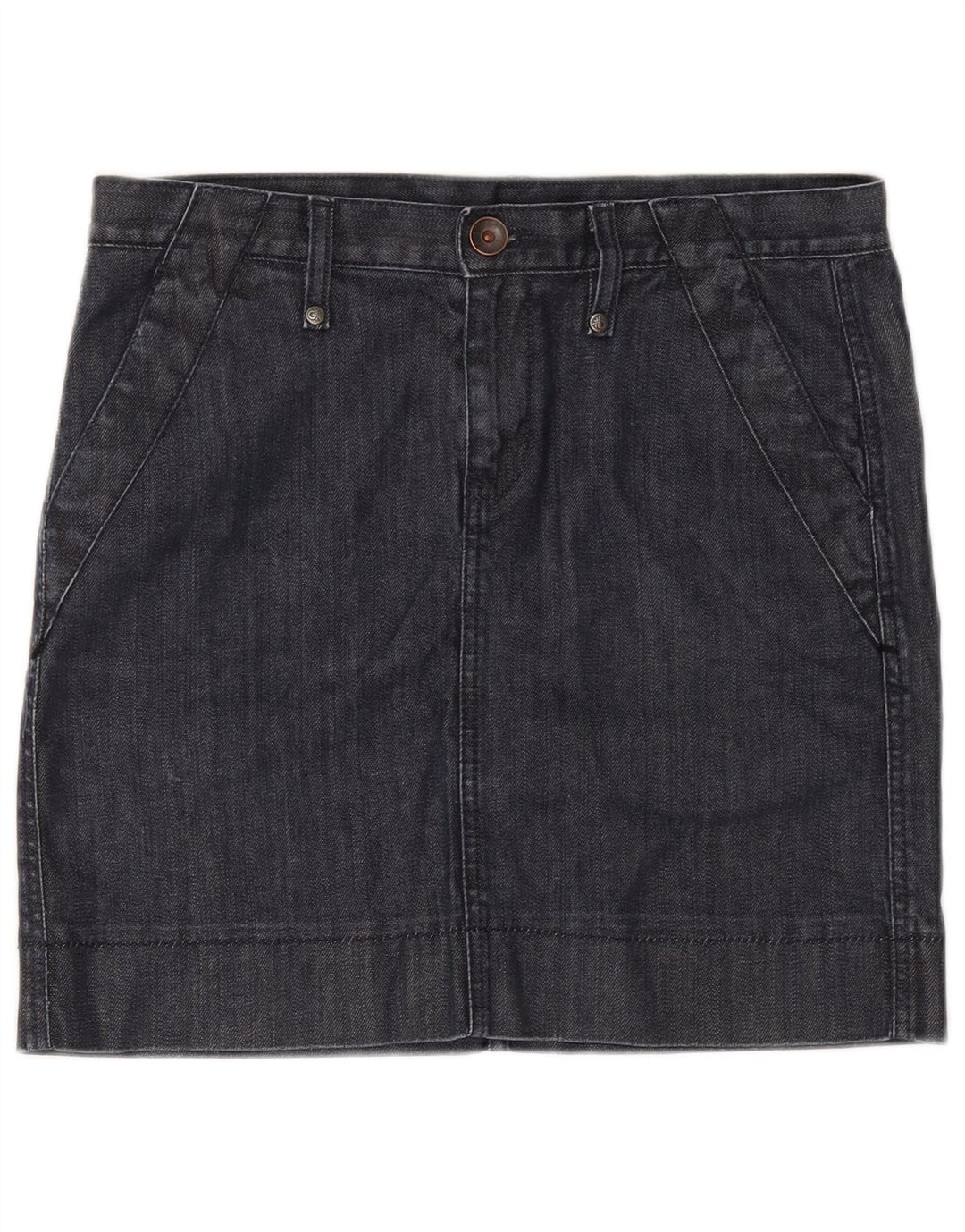 Benetton Damen Jeansrock W32 Large Marineblau