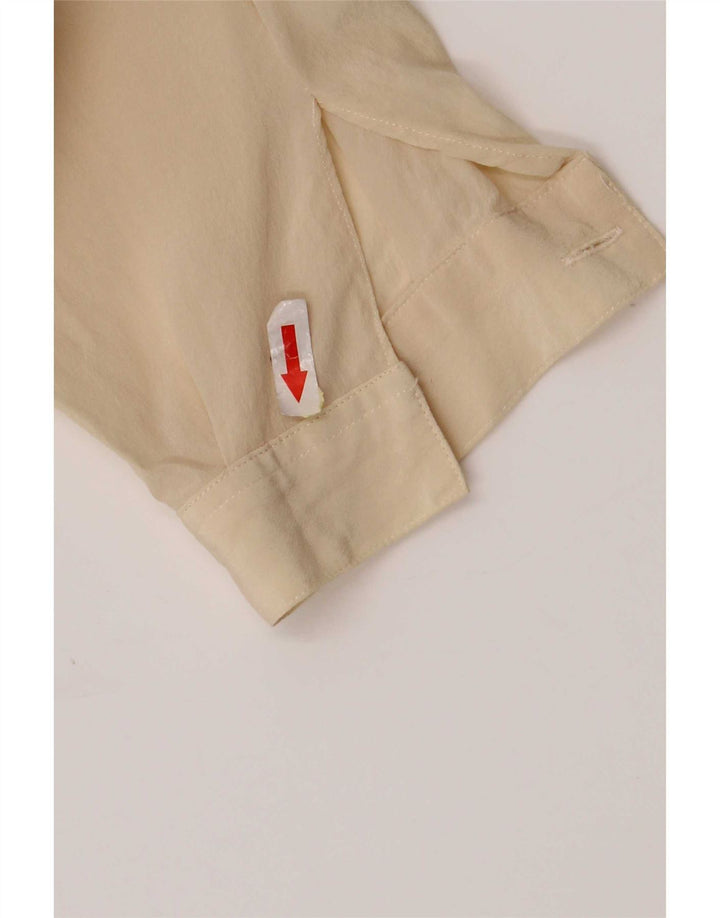 Vintage Damen Hemdbluse IT 44 Medium Off White Silk