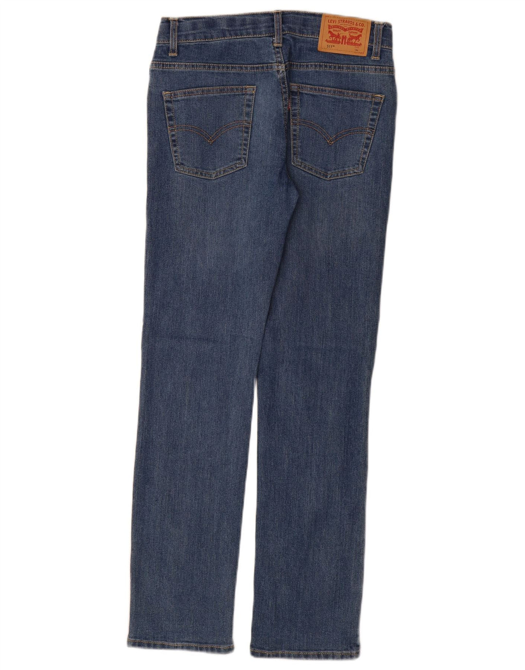 LEVI'S Girls 511 Slim Jeans 13-14 Years Blue Cotton