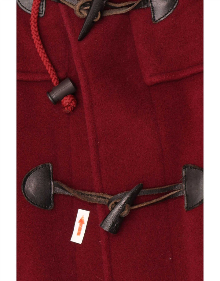 Marina Yachting Herren-Dufflecoat mit Kapuze, lockere Passform, IT 48, mittelbraune Wolle