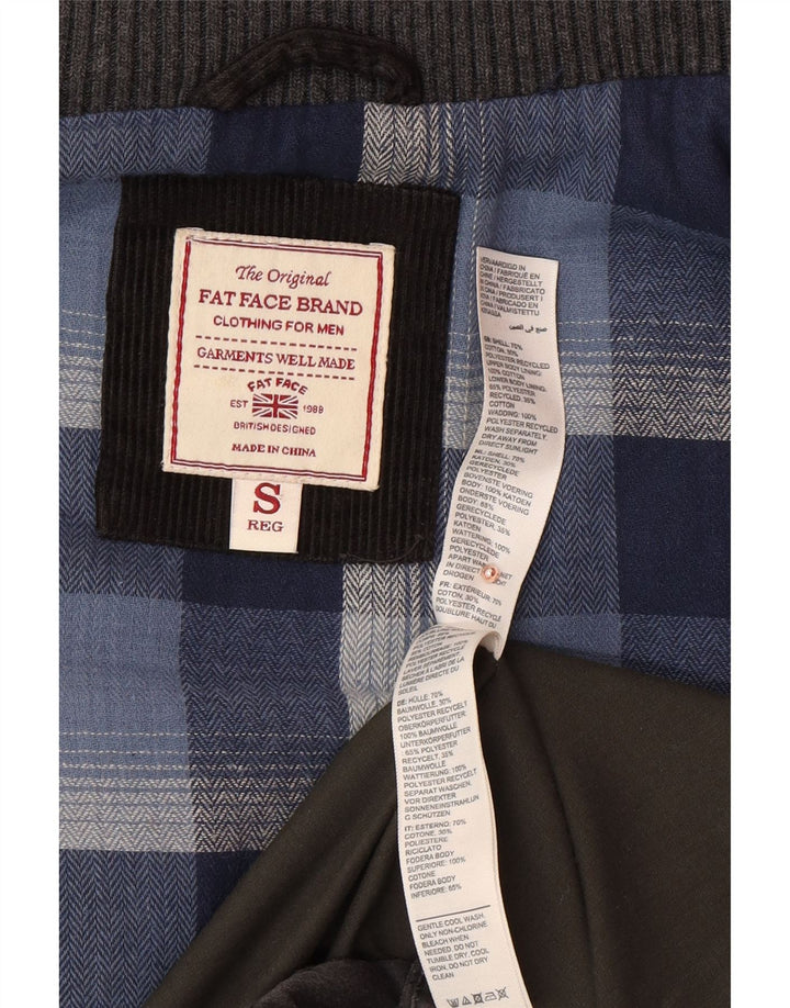 FAT FACE Herren Wattierte Weste UK 36 Small Grau Baumwolle