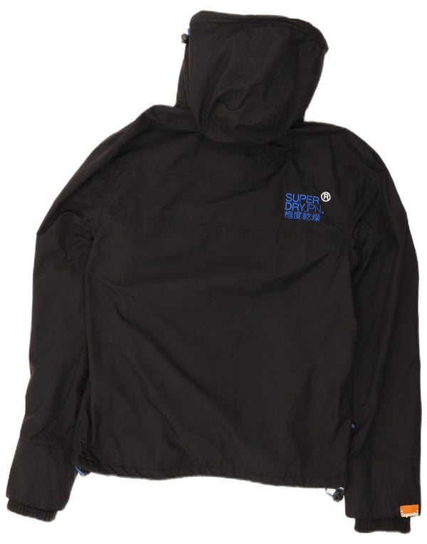 Superdry Mens The Windcheater Graphic Windbreaker Jacket UK 36 Small Black