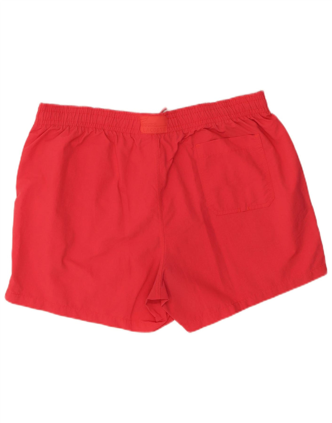 Lacoste Herren Badeshorts Größe 8 3XL Rot Polyamid