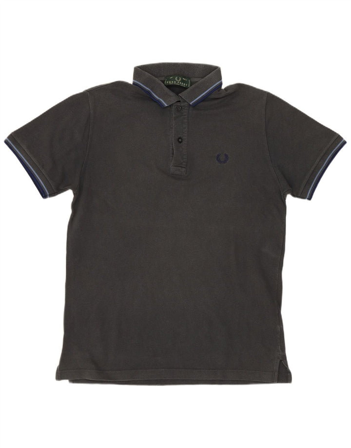 FRED PERRY Herren-Poloshirt aus mittelschwarzer Baumwolle