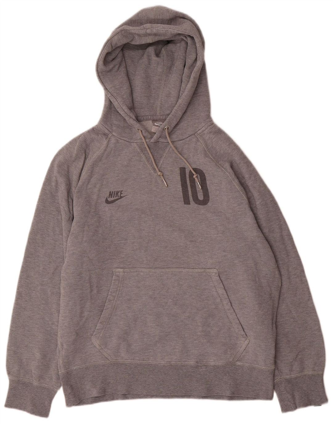 Nike Herren-Kapuzenpullover mit Grafik, Größe S, graue Baumwolle