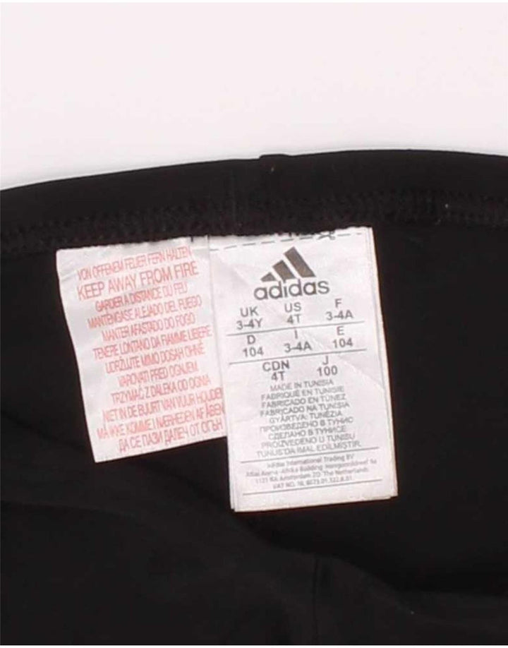 Adidas Sportshorts für Jungen, 3–4 Jahre, schwarzes Polyester