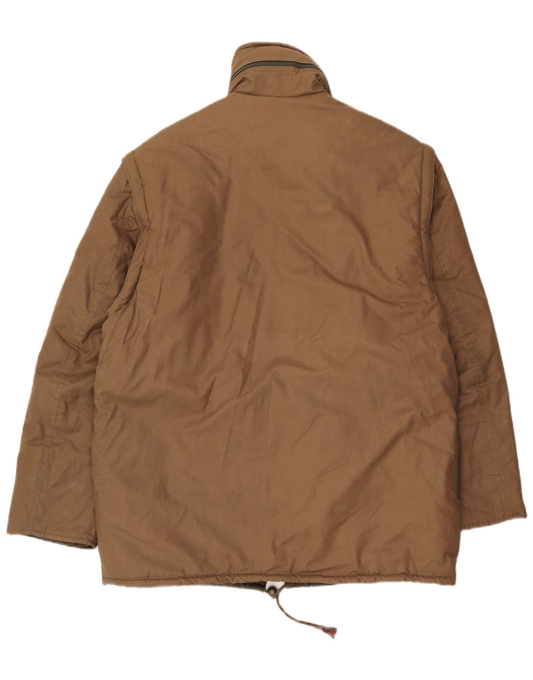 Vintage gepolsterte Herrenjacke mit Kapuze IT 52 XL Khaki