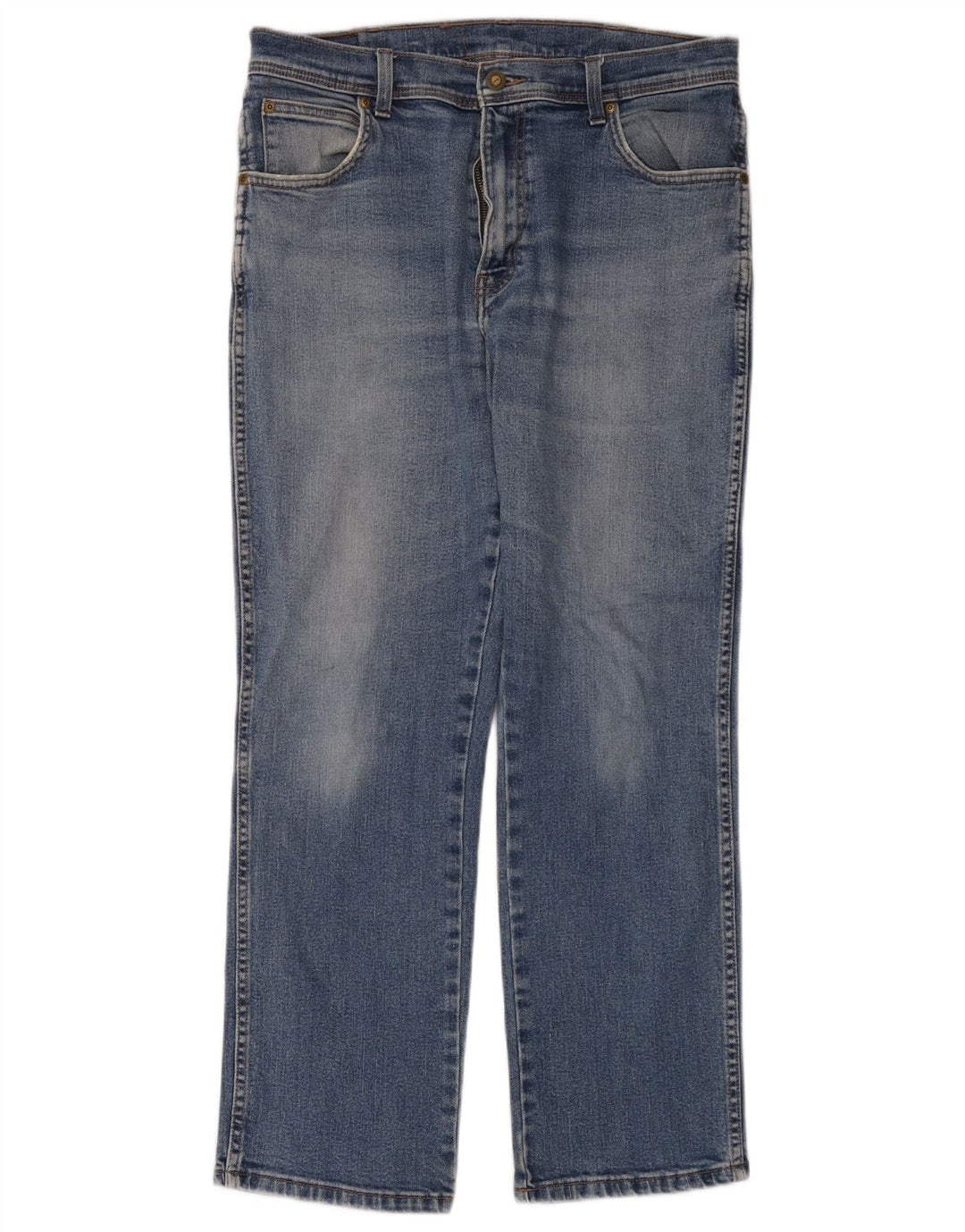 Wrangler Herren Straight Jeans W34 L30 Blaue Baumwolle