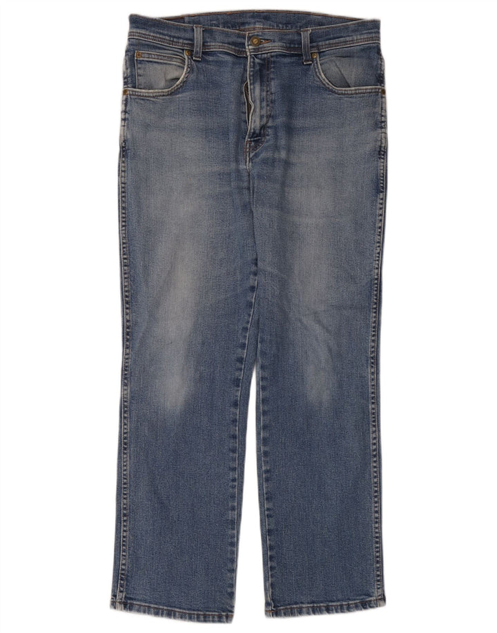 Wrangler Herren Straight Jeans W34 L30 Blaue Baumwolle