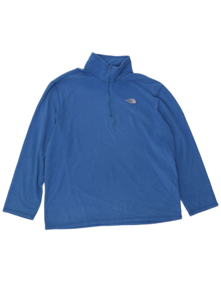 THE NORTH FACE Herren-Fleecepullover mit Reißverschluss, XL, Blau, Polyester