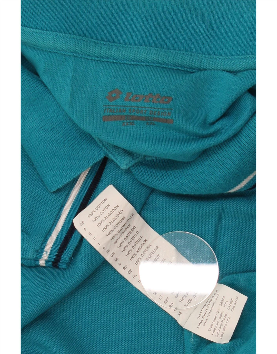 LOTTO Herren Poloshirt 3XL Blau Baumwolle