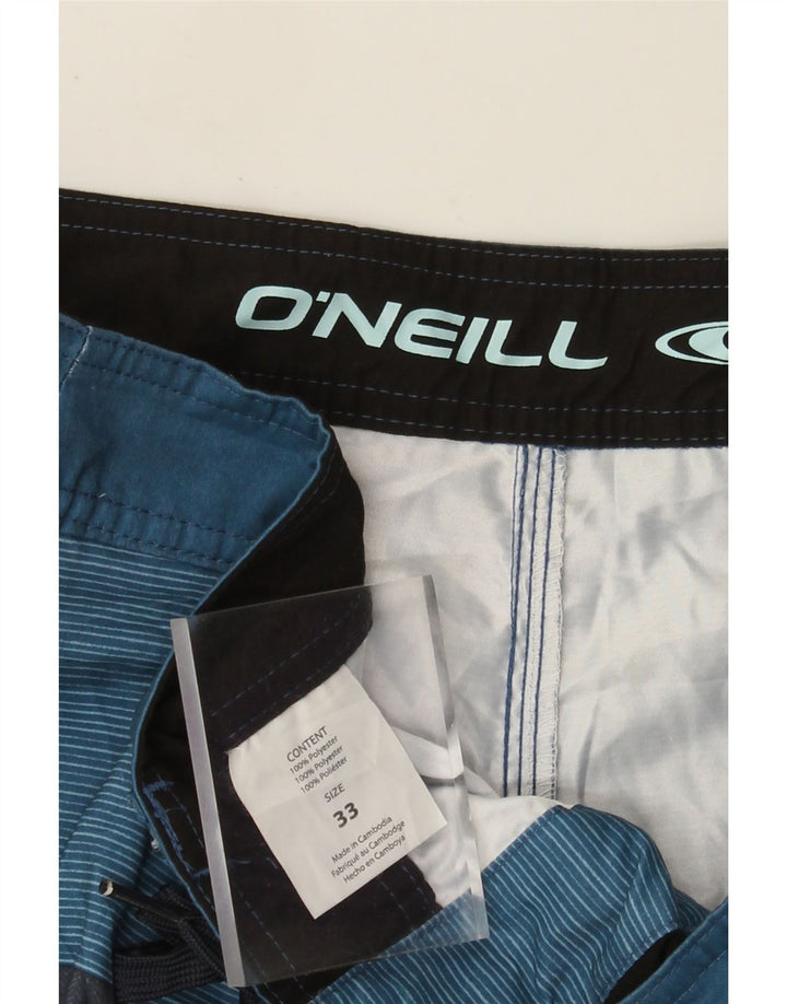O'Neill Herren-Badeshorts aus mittelblauem Colourblock-Polyester