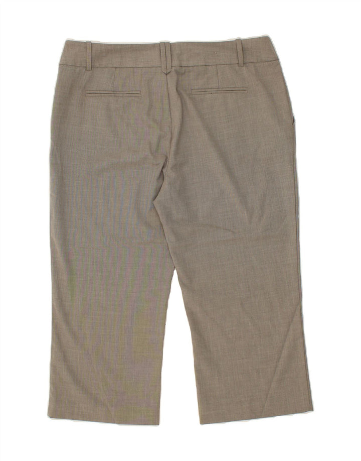 MOSSIMO Womens Straight Capri Trousers US 12 Large W36 L20 Grey Cotton Vintage Mossimo and Second-Hand Mossimo from Messina Hembry 