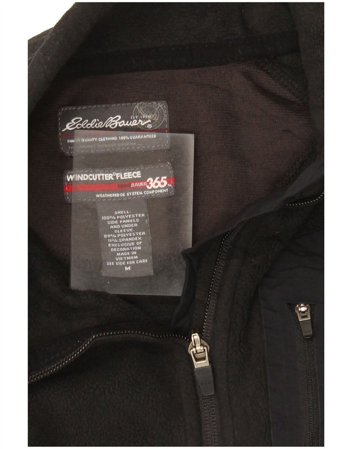 Eddie Bauer Damen Fleecejacke UK 14 Medium Schwarz Polyester