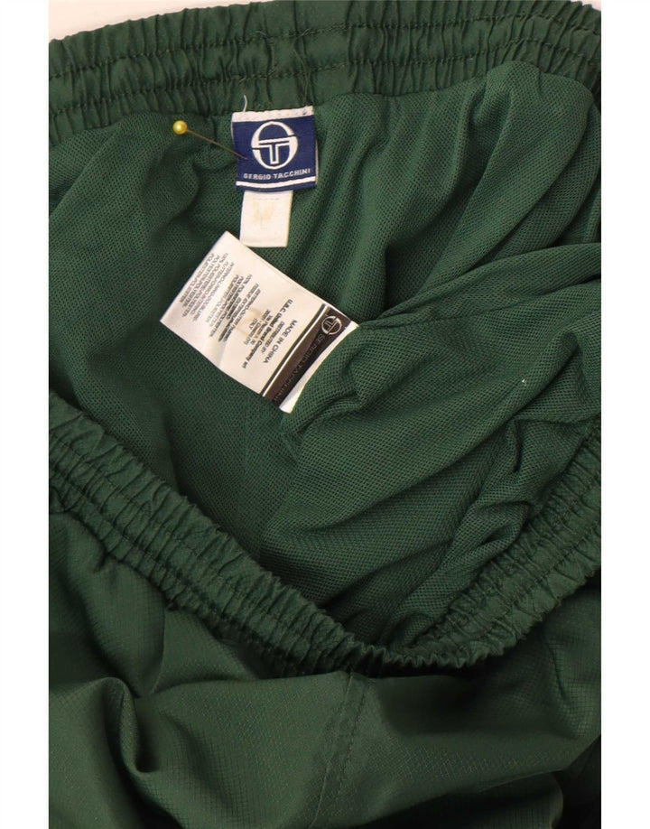 Sergio Tacchini Herren-Trainingshose, Jogginghose, Größe L, Grün, Polyester