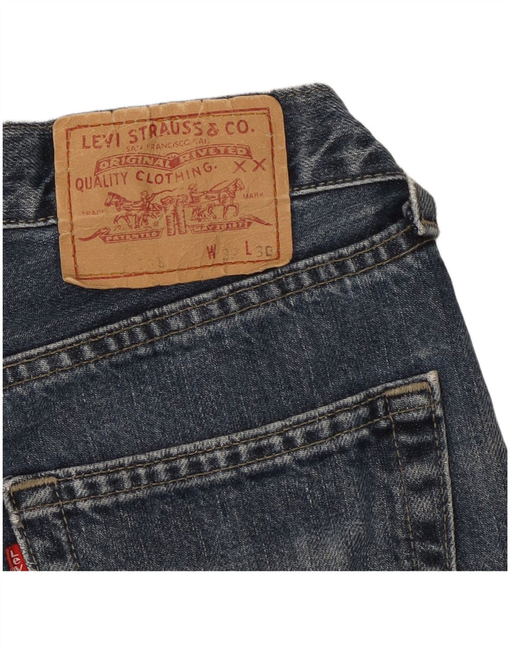 Levi's Herren Straight Jeans W32 L26 Blaue Baumwolle