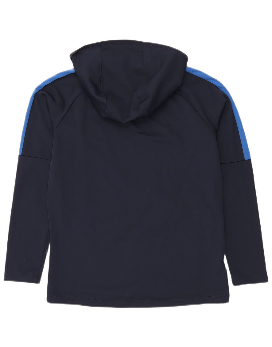 NIKE Herren-Dri-Fit-Hoodie-Pullover, mittelblaues Farbblock-Polyester