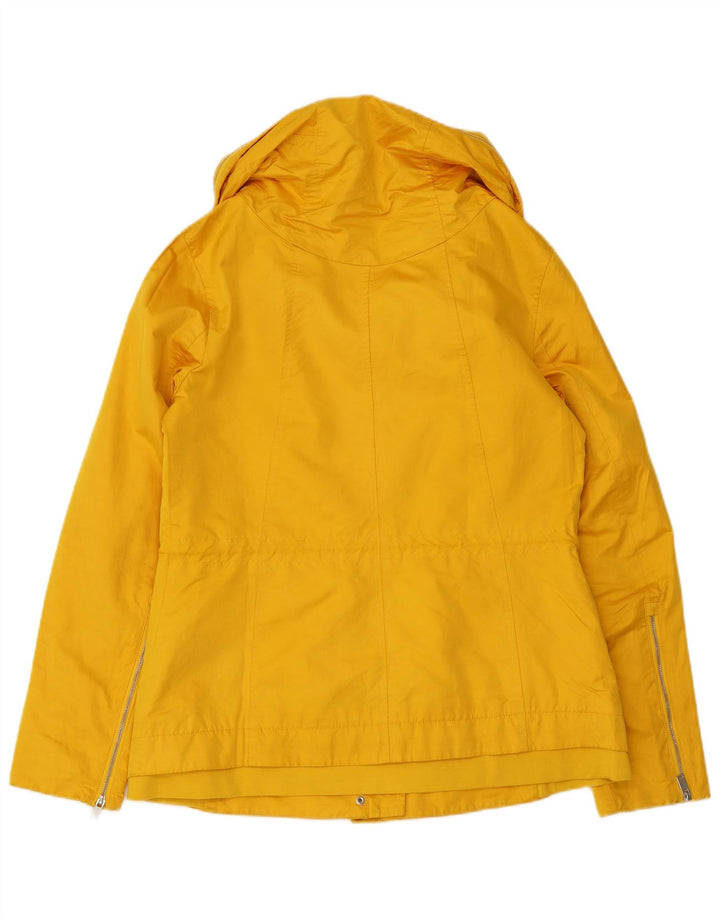 Zara Damen-Windbreakerjacke mit Kapuze, UK 14, Mittelgelb, Polyester