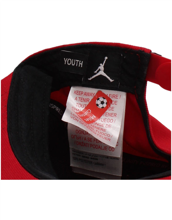 Jordan Boys Graphic Snapback Cap, Einheitsgröße, rotes Polyester