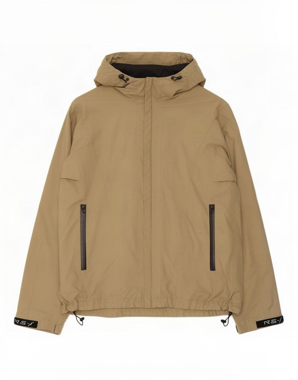 North Sails Herren-Regenjacke mit Kapuze, UK 42, XL, Beige, Polyamid