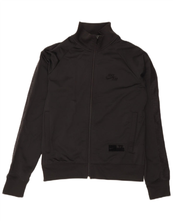 Nike Damen Graphic Trainingsanzug Top Jacke UK 14/16 Large Schwarz