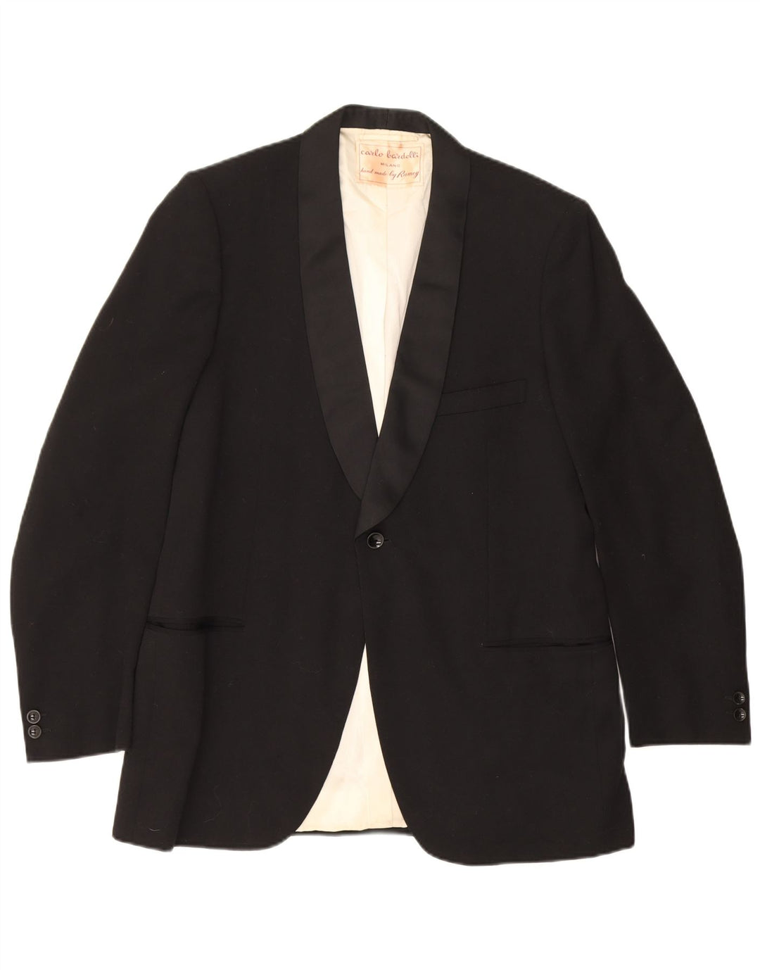 Vintage Herren 1 Knopf Blazer Jacke UK 40 Large Schwarz