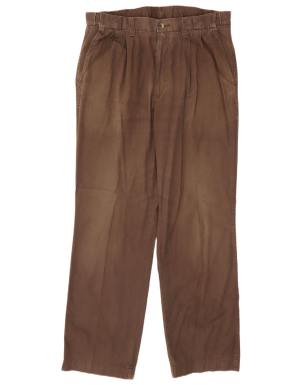 Marks & Spencer Damen Blue Harbor Pegged Chinohose W34 L30 Braun