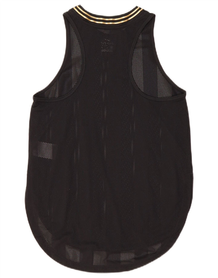 Nike Damen Dri Fit Weste Top UK 10 Small Schwarz Nylon