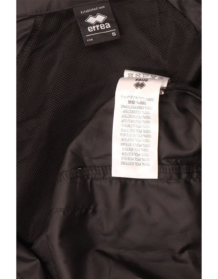 Errea Herren-Regenjacke mit Grafik, UK 36, Größe S, Schwarz, Polyester